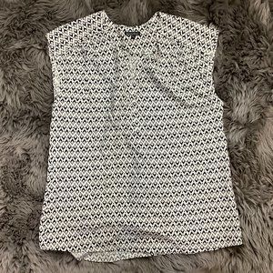 Nicole Miller | Women's Sleeveless Top | White & Black | XXLarge